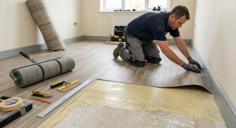 Sheet Linoleum Installation in Longmont, CO
